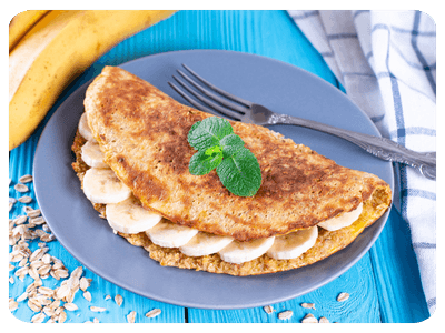 Panqueca de Banana com Aveia